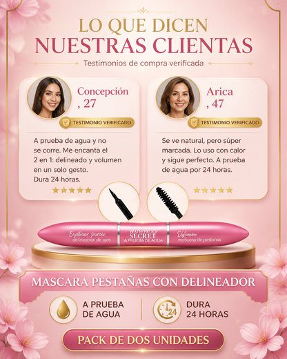 MASCARA PESTAÑAS CON DELINEADOR 2X1