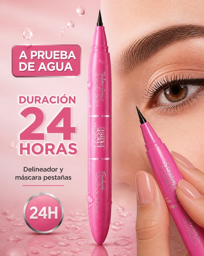 MASCARA PESTAÑAS CON DELINEADOR 2X1